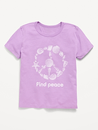 Image number 1 showing, Short-Sleeve Graphic T-Shirt for Girls