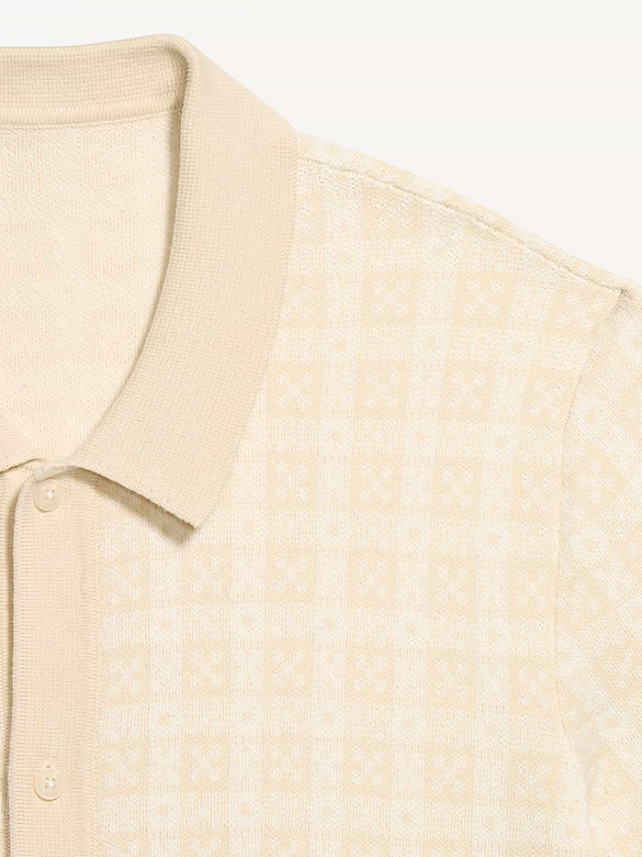 Short-Sleeve Sweater Shirt