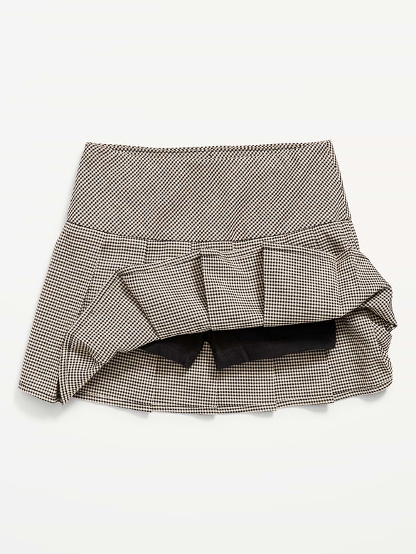 Pleated Twill Skort for Girls