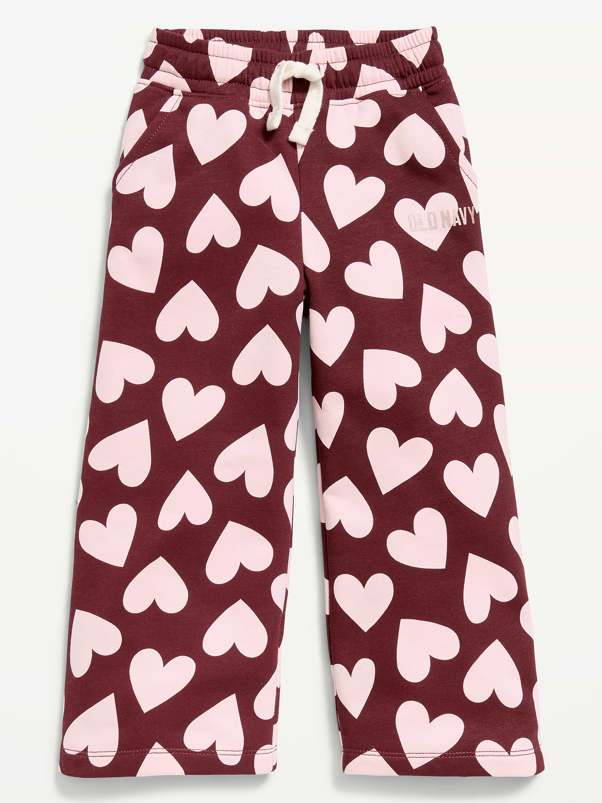 Image number 1 showing, Logo Graphic Wide-Leg Sweatpants for Toddler Girls