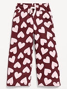 Image number 1 showing, Logo Graphic Wide-Leg Sweatpants for Toddler Girls