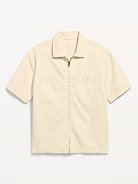 Image number 2 showing, Loose Full-Zip Herringbone Workwear Shirt