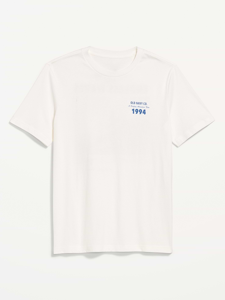 Image 1 of 3, rib-knit crew neck, short sleeves, logo graphic, Product #897120