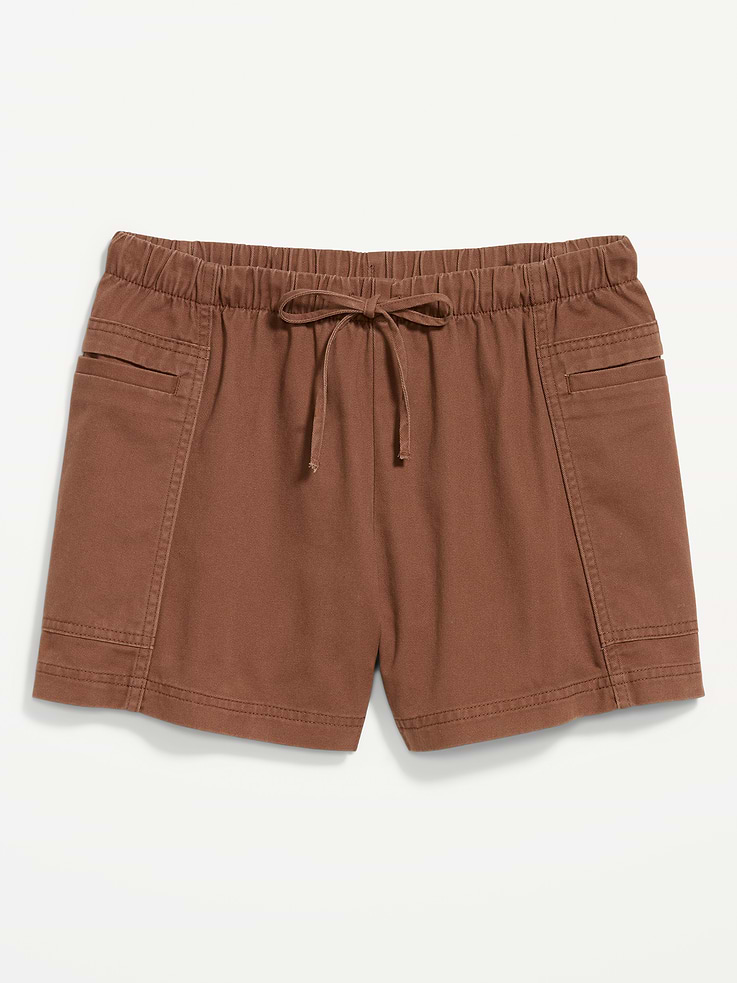 Image number 4 showing, High-Waisted Pull-On Utility Shorts