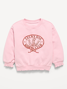 Image number 1 showing, Long-Sleeve Graphic Lettuce-Edge Sweatshirt for Toddler Girls