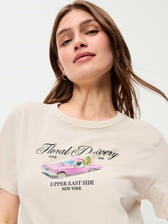 EveryWear Crew-Neck Graphic T-Shirt