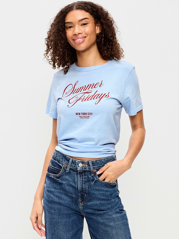 EveryWear Crew-Neck Graphic T-Shirt