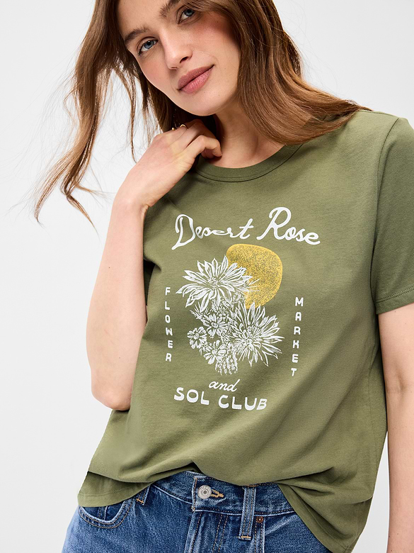 EveryWear Crew-Neck Graphic T-Shirt