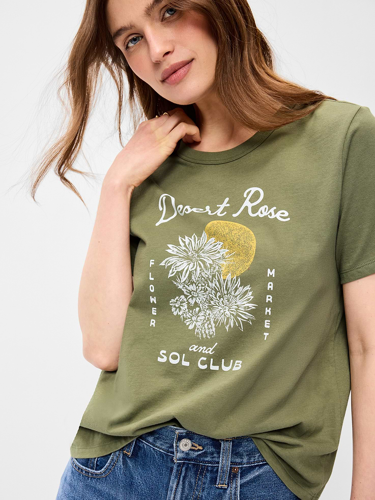 Image number 3 showing, EveryWear Crew-Neck Graphic T-Shirt