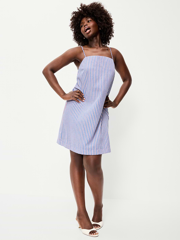 Strappy Mini Shift Dress