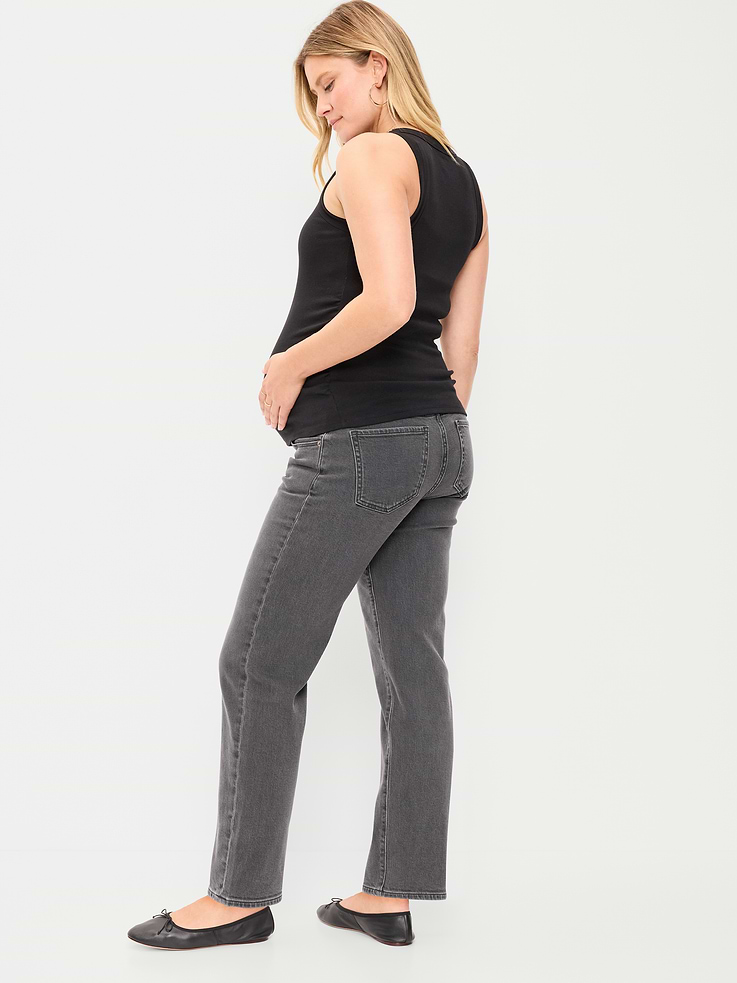 Image 3 of 5, Maternity Full Panel OG Loose Jeans