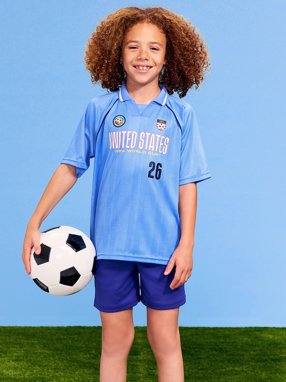 FIFA World Cup 26™ USA Lifestyle Collared Jersey T-Shirt for Kids