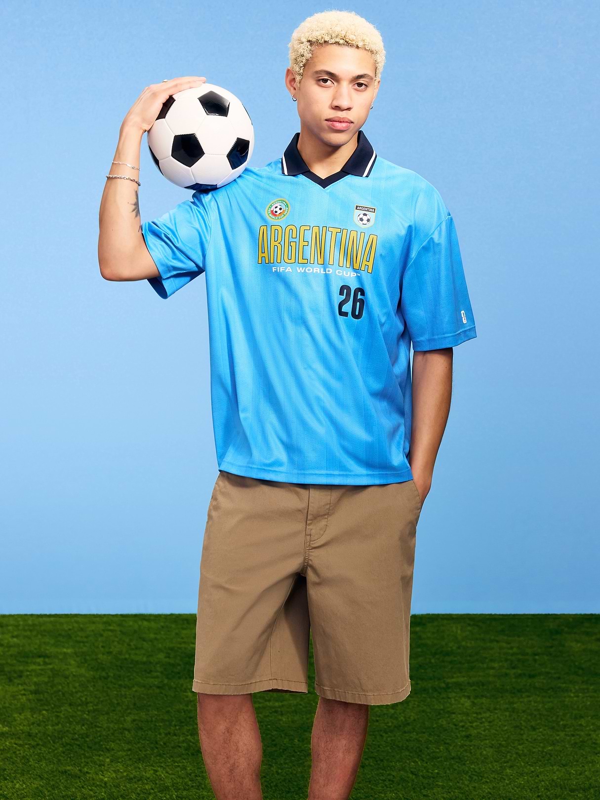 FIFA World Cup 26™ Argentina Lifestyle Collared Jersey T-Shirt for
