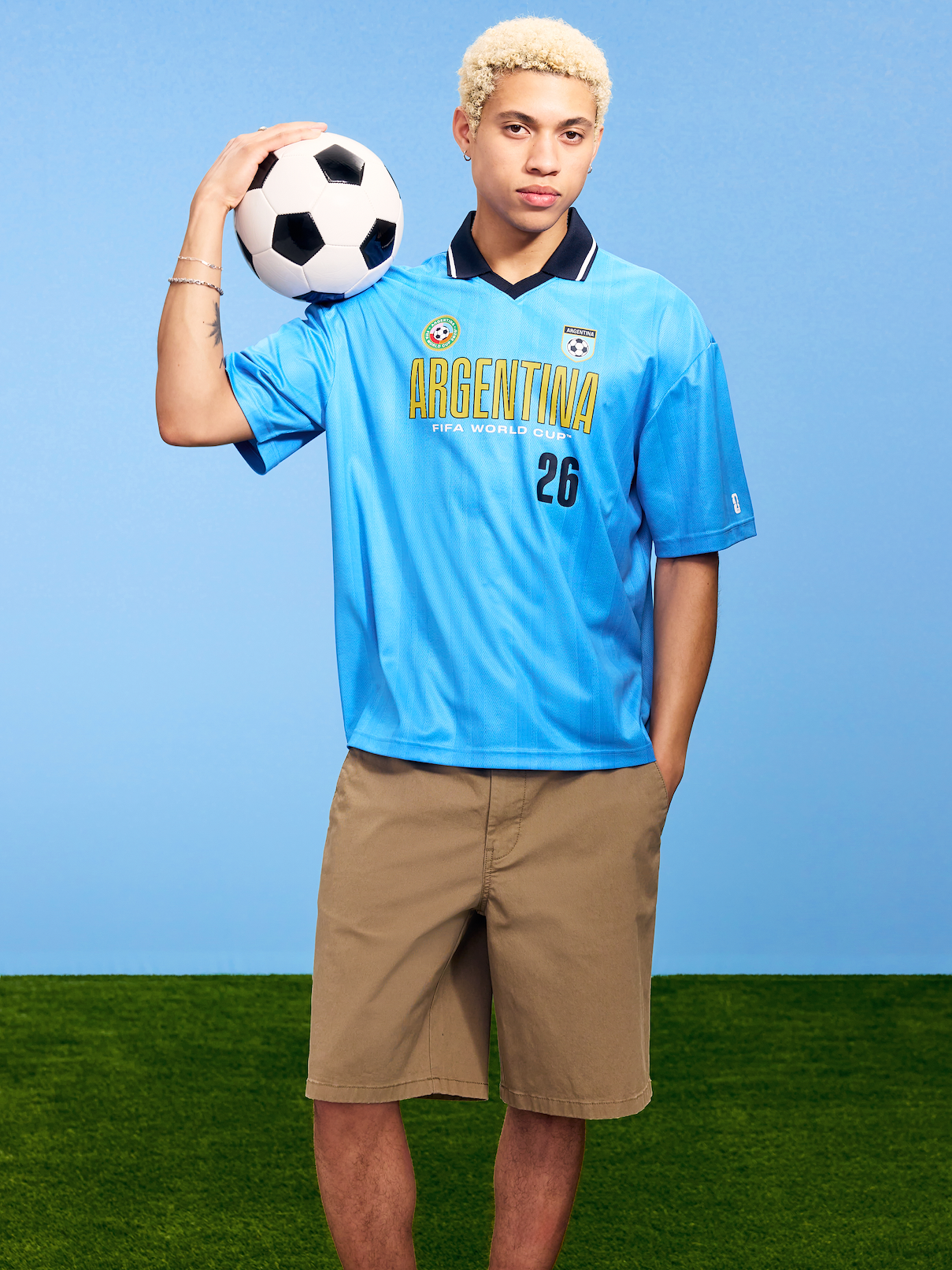 FIFA World Cup 26™ Argentina Lifestyle Collared Jersey T-Shirt for Men