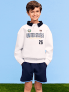 Image number 1 showing, FIFA World Cup 26™ USA Dynamic Fleece Collared Graphic Sweatshirt for Kids