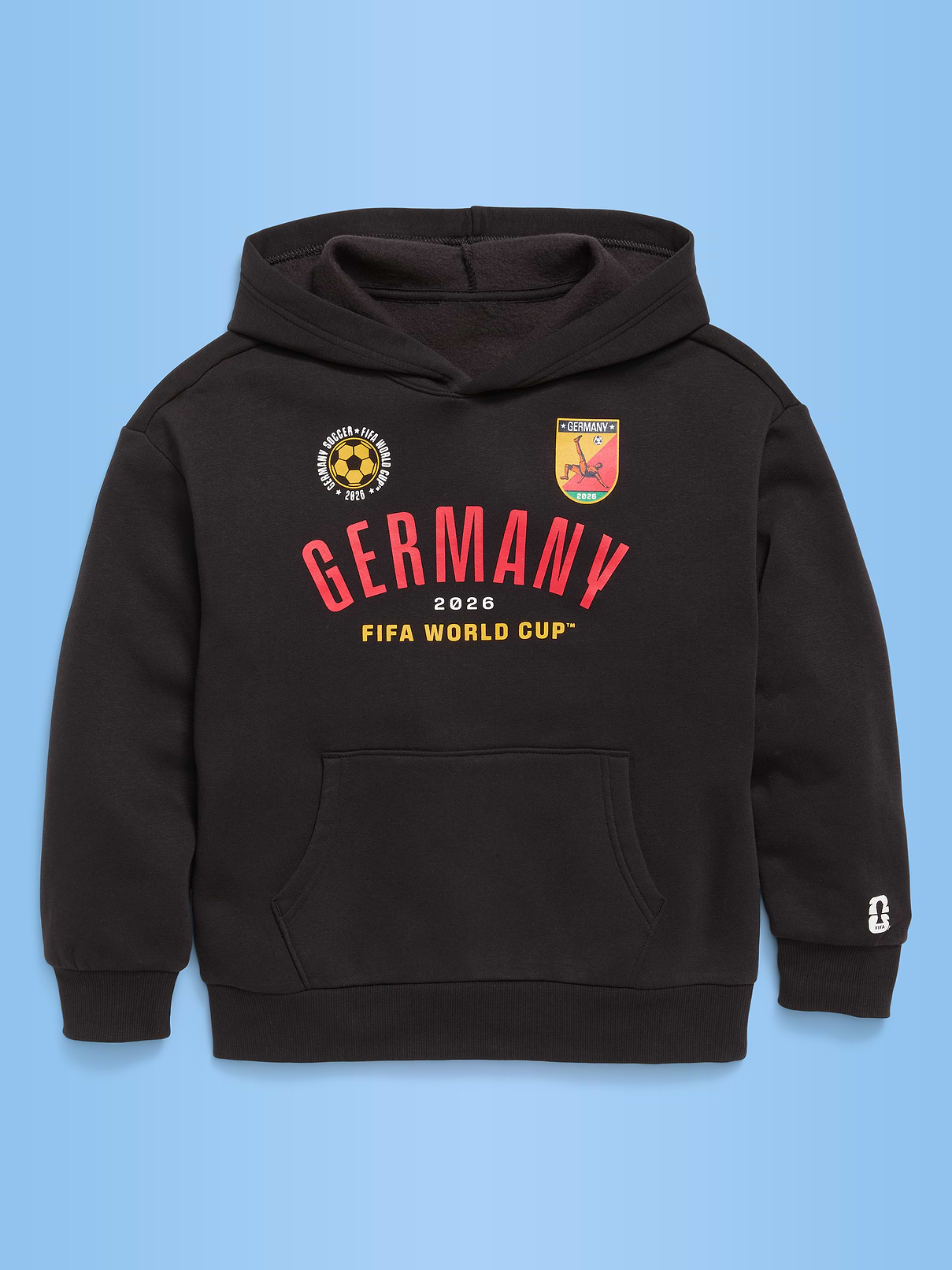 L'image numéro 1 présente Chandail à capuchon surdimensionné de la Coupe du Monde de la FIFA 2026™, Allemagne pour garçon