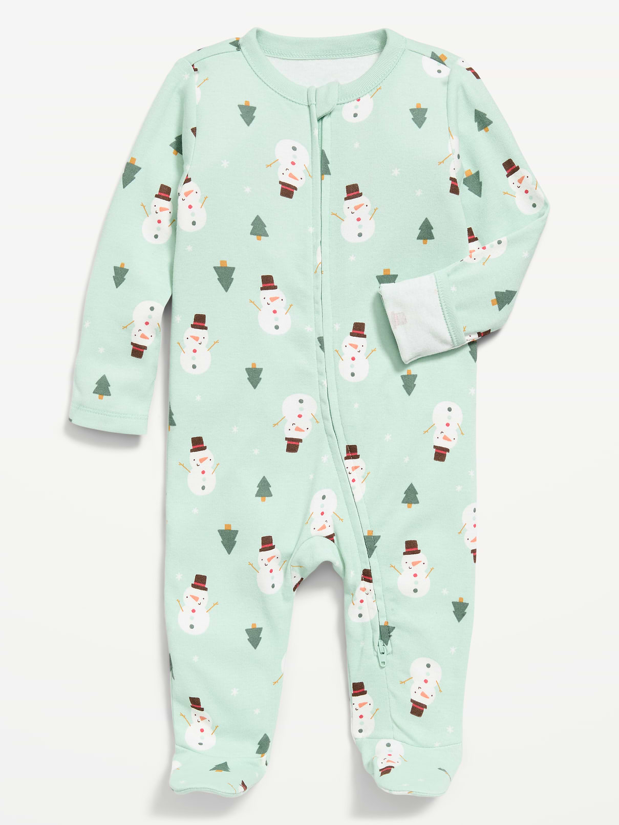 Image number 1 showing, 2-Way-Zip Sleep & Play Footed One-Piece for Baby
