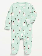 Image number 1 showing, 2-Way-Zip Sleep & Play Footed One-Piece for Baby