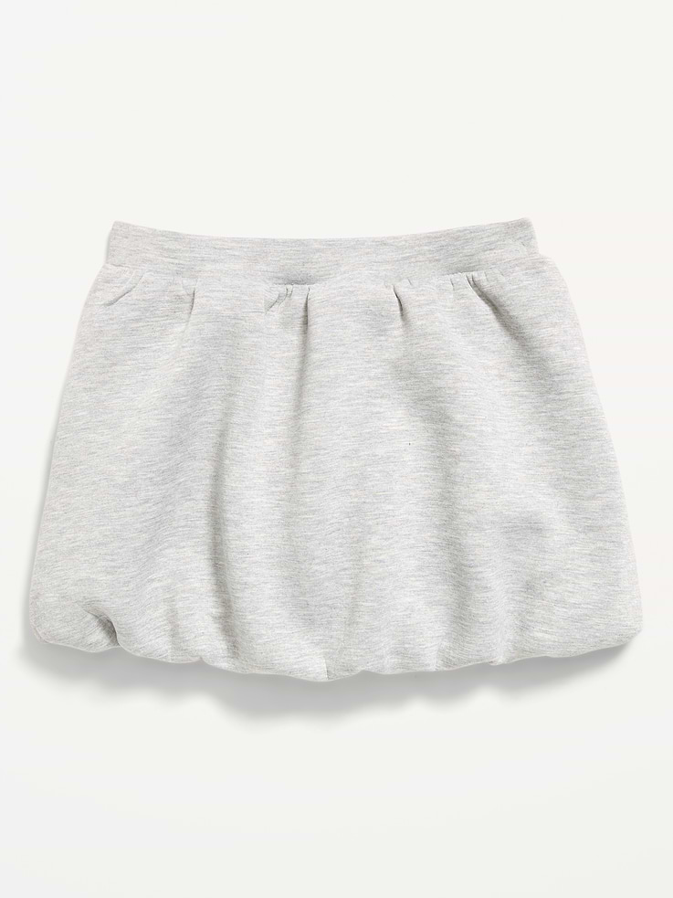 Image 1 of 3, Keep ‘em moving in Old Navy Sport's Bounce Fleece: Our signature smooth spacer fabric that keeps its shape., high-rise, elasticized waistband, built-in biker shorts, bubble hem, easy pull-on style, 4-way stretch, breathable, Product #907996