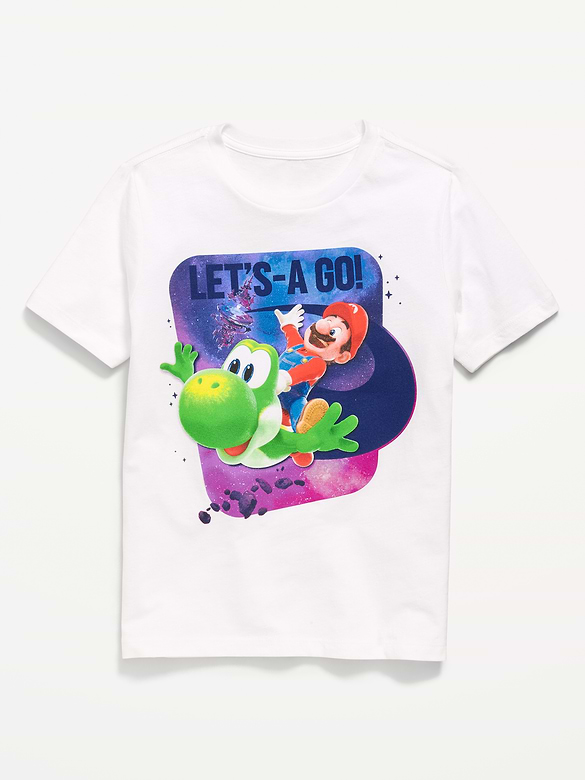 Super Mario™ Gender-Neutral Graphic T-Shirt for Kids