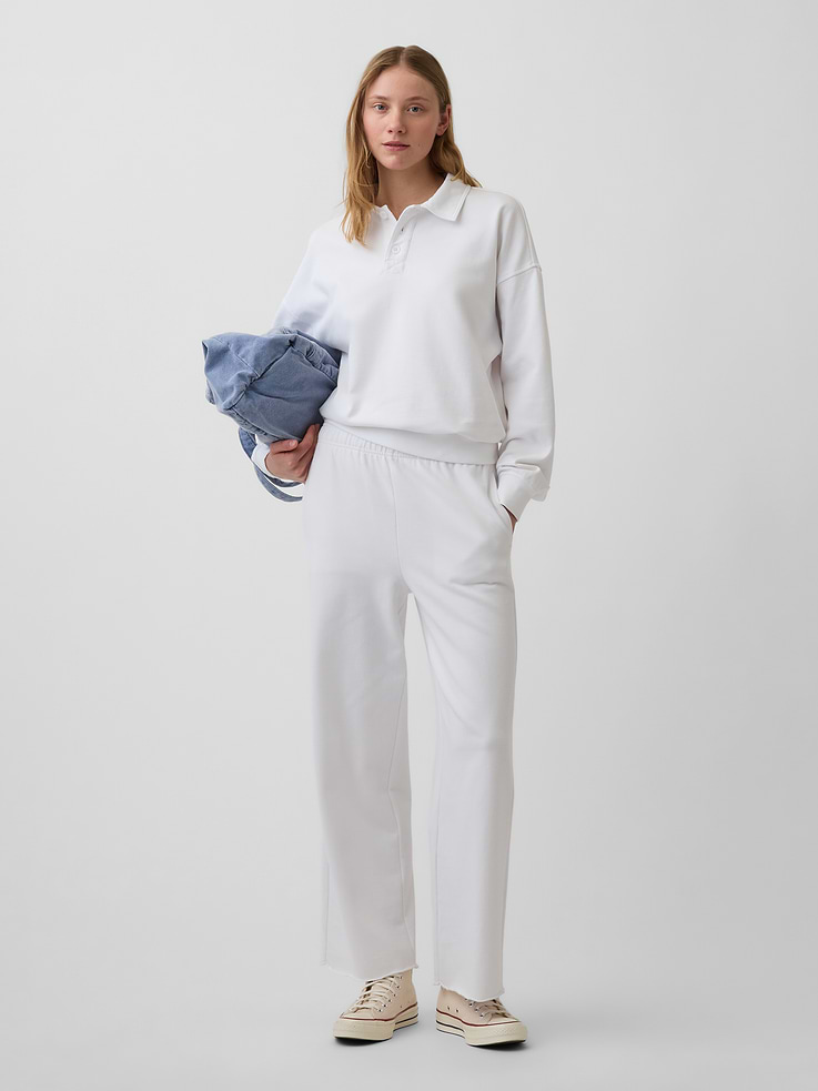 Image number 2 showing, VintageSoft Terry Oversized Polo Sweatshirt