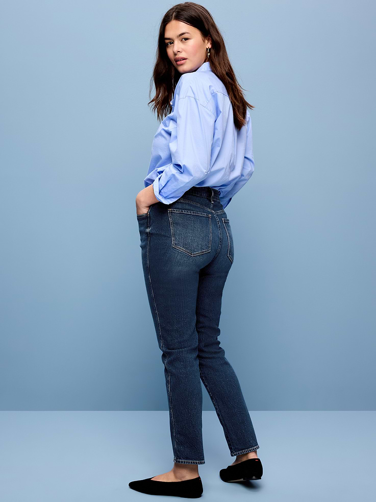 Image number 6 showing, High-Waisted Vintage Slim Jeans