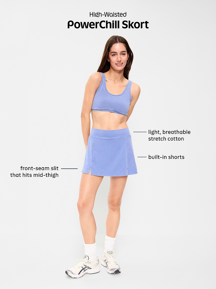 Image number 8 showing, High-Waisted PowerChill Skort