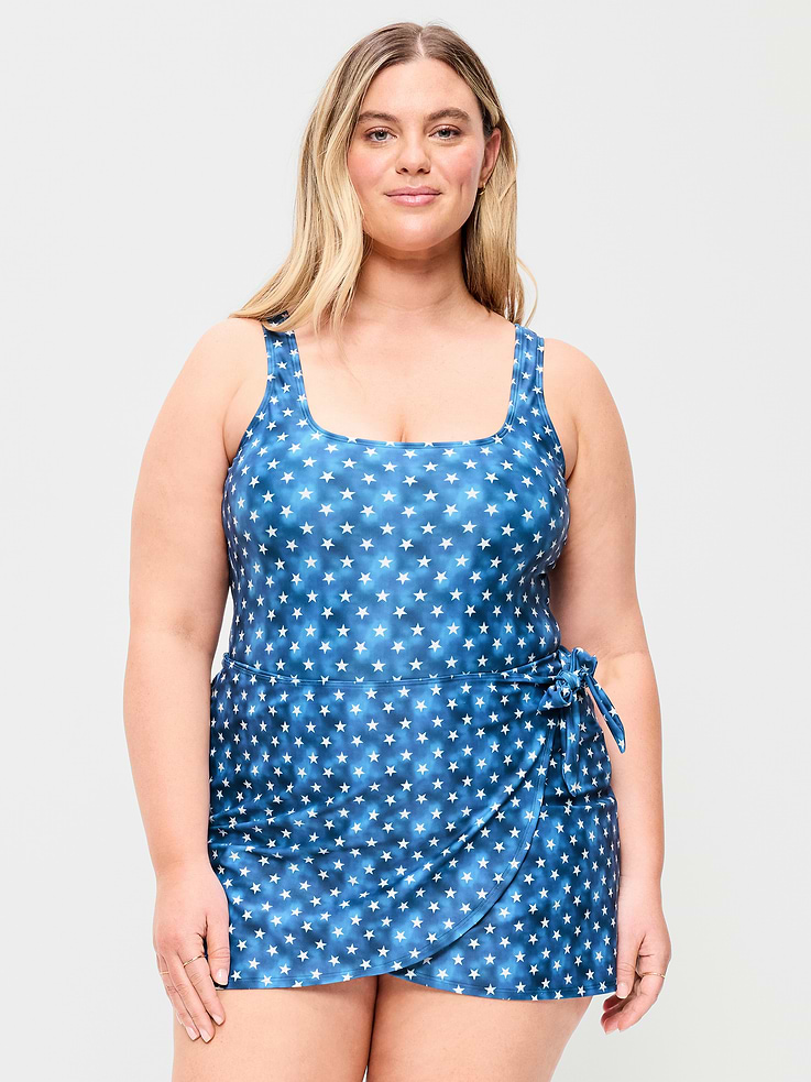 Image number 7 showing, Matte Side-Tie Swim Dress