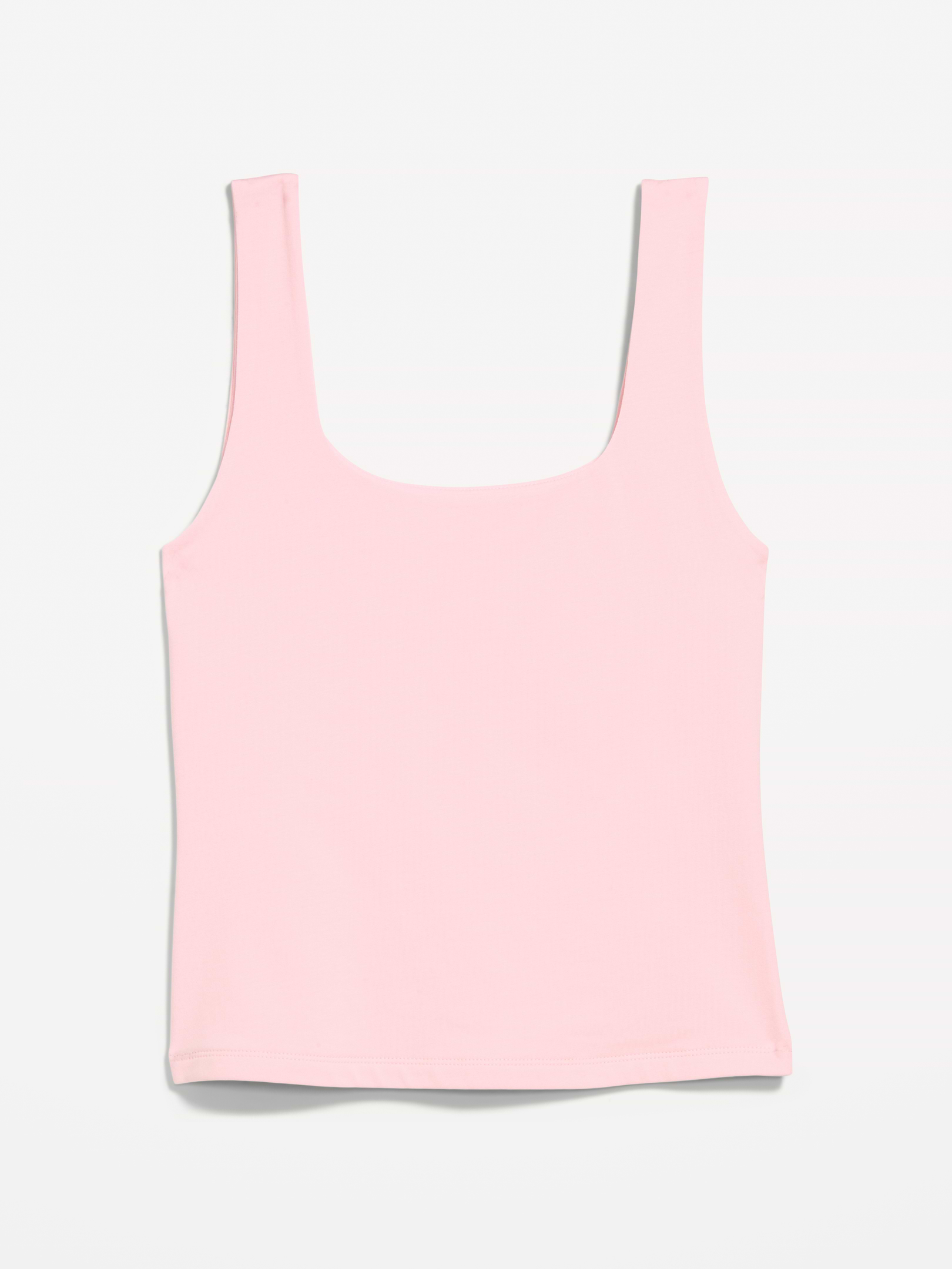 L'image numéro 4 présente Camisole à encolure dégagée en tissu sculptant double épaisseur