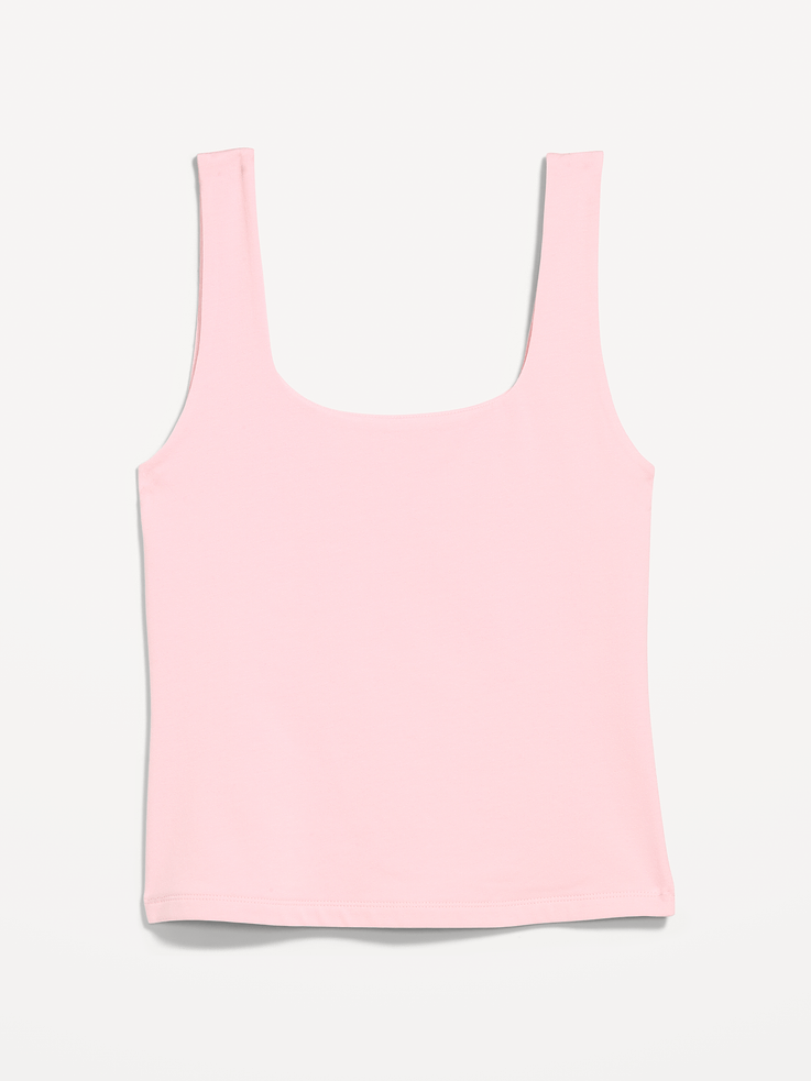 Image number 4 showing, Hug Double-Layer Scoop-Neck Tank Top