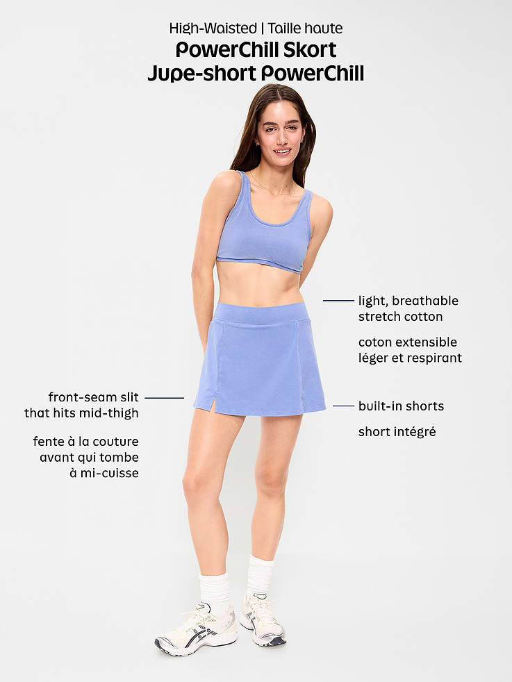 Image number 8 showing, High-Waisted PowerChill Skort