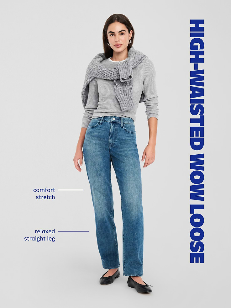 Image number 10 showing, High-Waisted Wow Loose Jeans