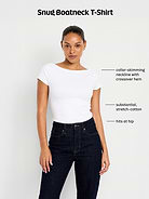 Image 4 of 9, Snug Boatneck T-Shirt