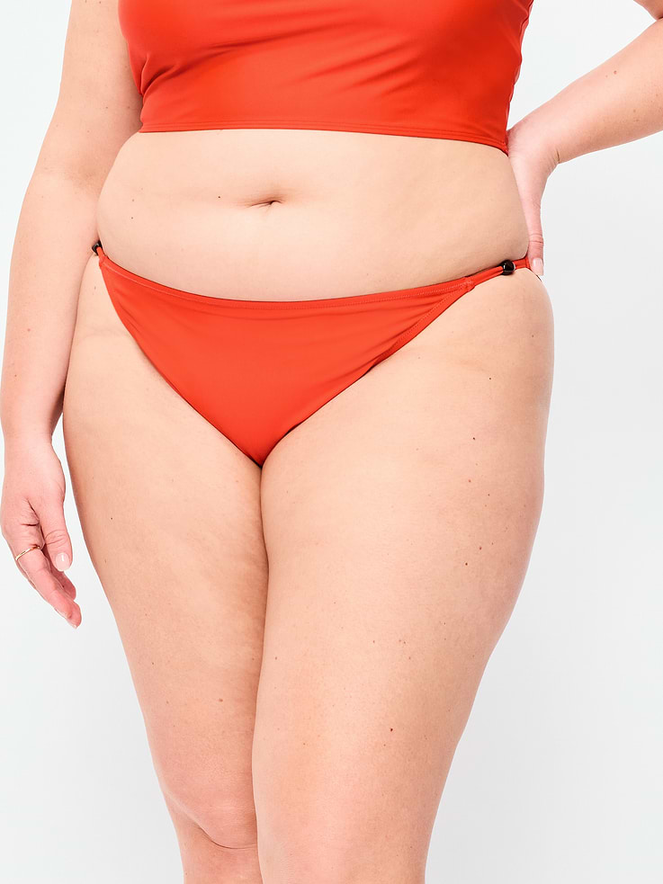 Image number 7 showing, Beaded Mid-Rise Bikini Swim Bottoms