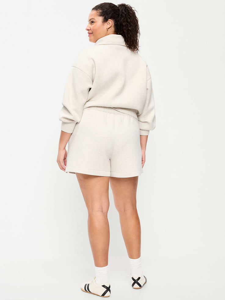 Image number 7 showing, High-Waisted Bounce Fleece Shorts -- 5-inch inseam