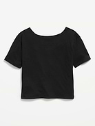Image number 2 showing, Off-Shoulder Graphic T-Shirt for Girls