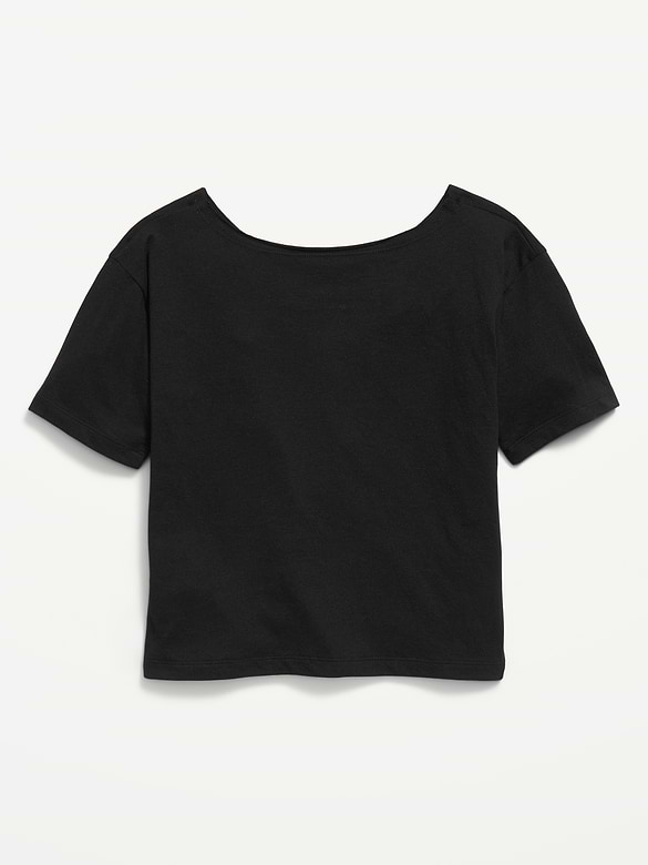 Off-Shoulder Graphic T-Shirt for Girls