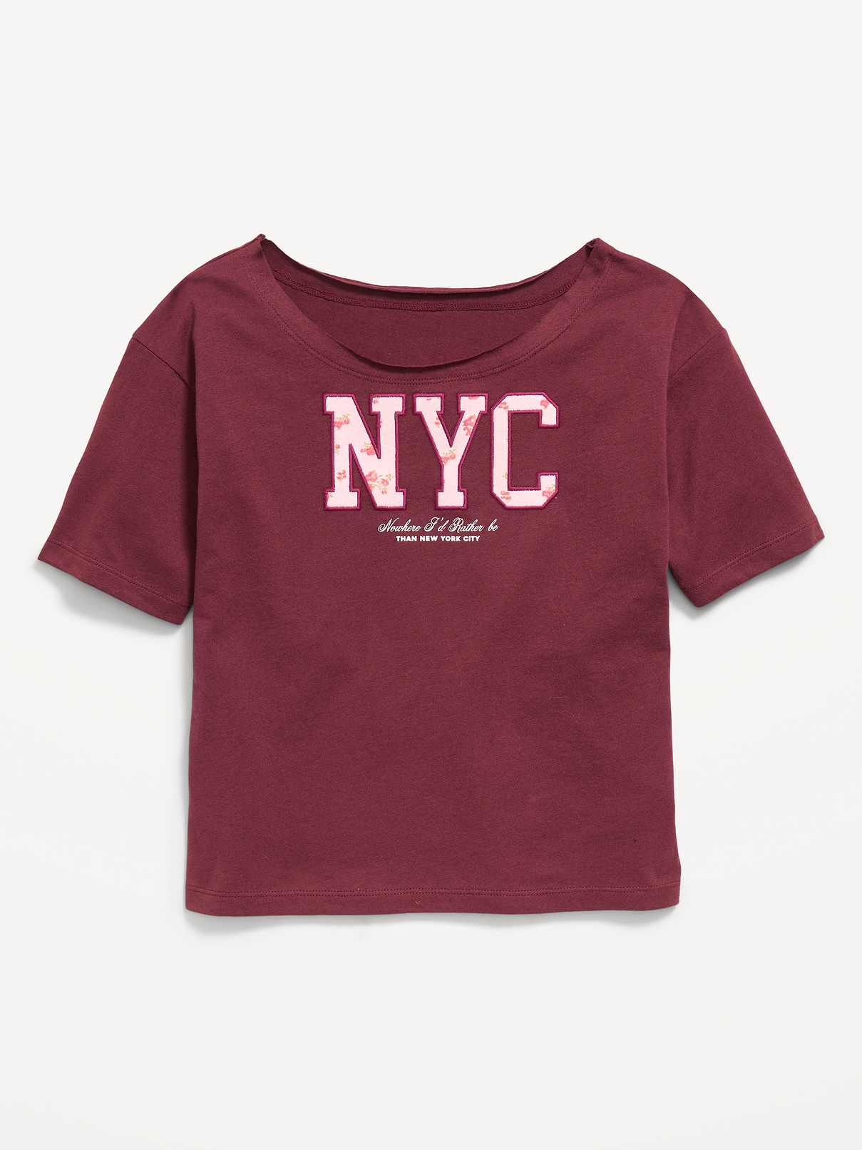 Image number 1 showing, Off-Shoulder Graphic T-Shirt for Girls