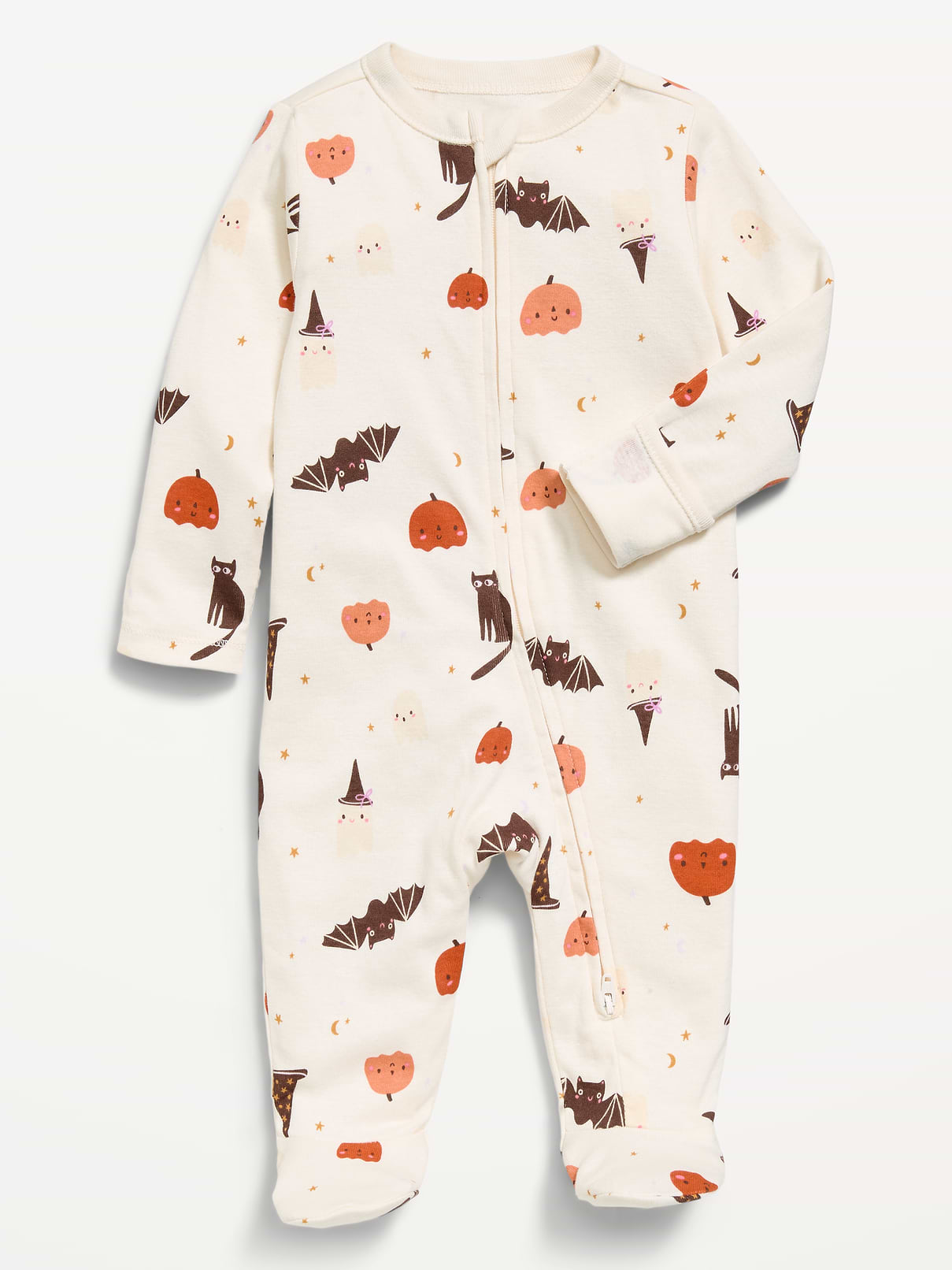 Image number 1 showing, 2-Way-Zip Sleep & Play Footed One-Piece for Baby