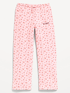 Image number 1 showing, High-Waisted Logo Graphic Wide-Leg Sweatpants for Girls