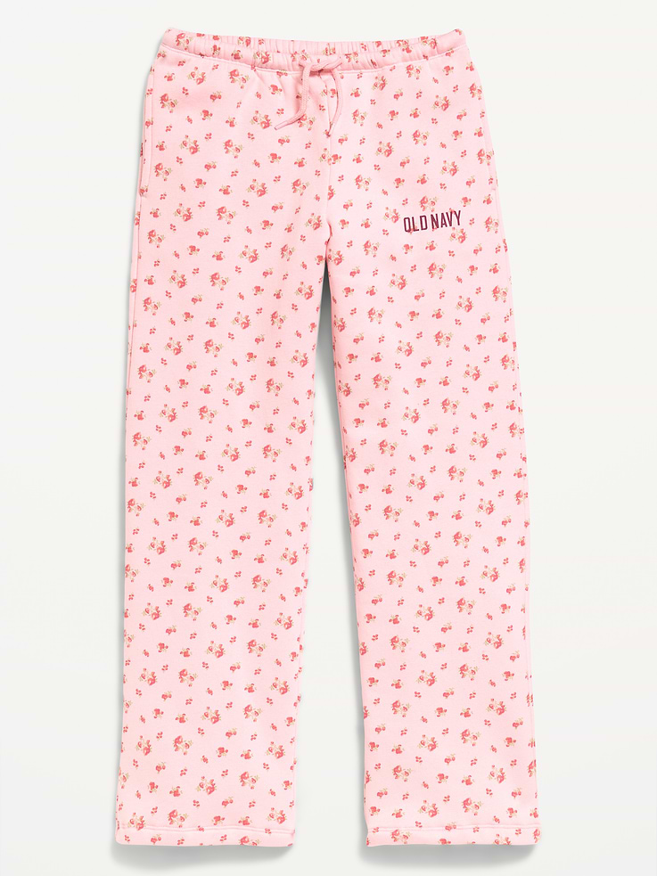 Image 1 of 2, elasticized waistband, functional drawstring, on-seam pockets, logo graphic at hip, wide leg, Product #896304