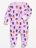 Image number 1 showing, 2-Way-Zip Sleep & Play Footed One-Piece for Baby
