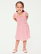 Image number 1 showing, Printed Sleeveless Smocked Dress for Toddler Girls