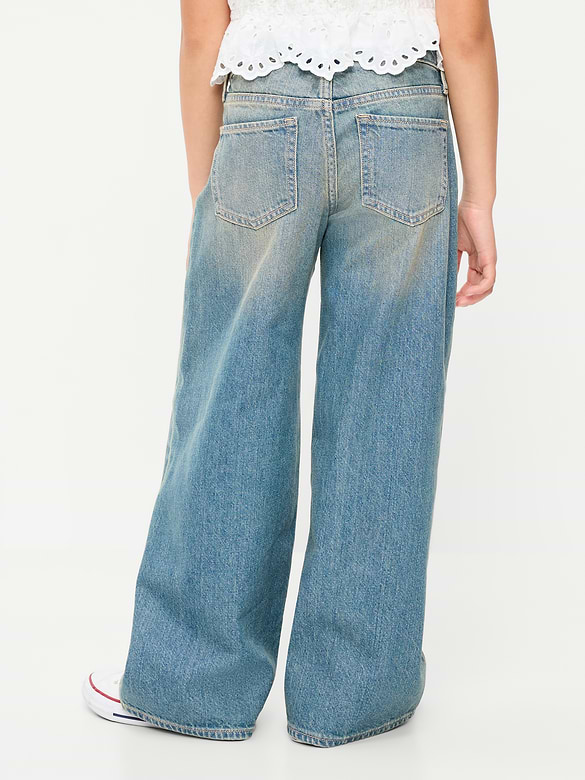Jean coupe très généreuse à jambe large pour fille
