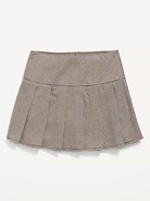 Image number 1 showing, Pleated Twill Skort for Girls