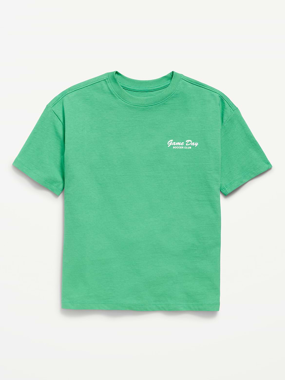 Oversized Short-Sleeve Graphic T-Shirt for Boys