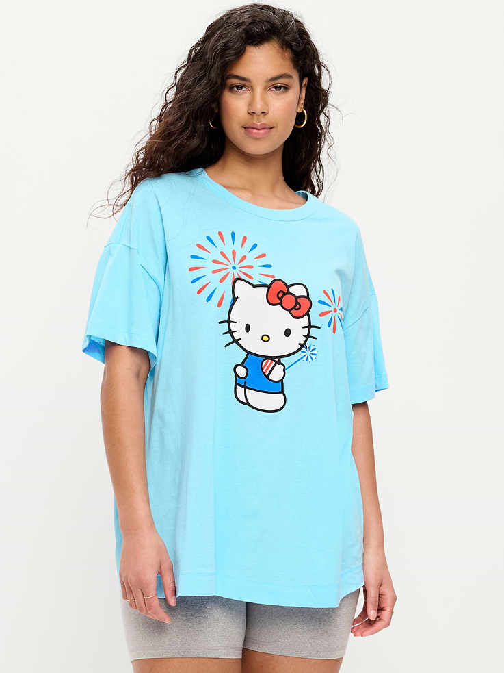 Image number 6 showing, Hello Kitty® Oversized Graphic Tunic T-Shirt