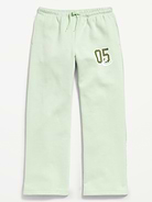 Image number 1 showing, High-Waisted Graphic Wide-Leg Sweatpants for Girls