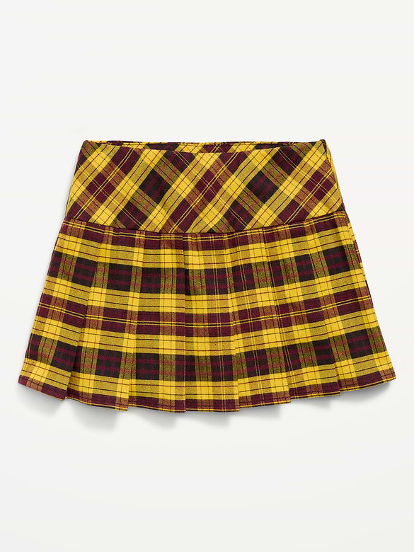 Pleated Twill Skort for Girls