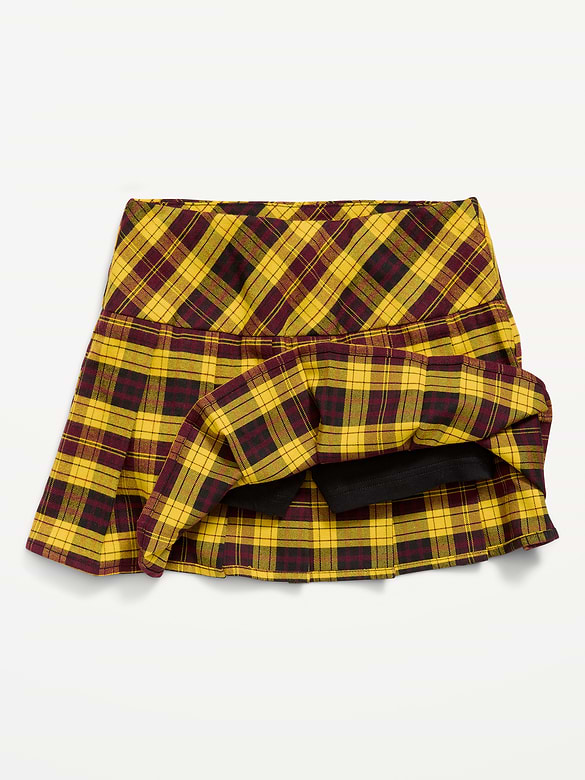 Pleated Twill Skort for Girls